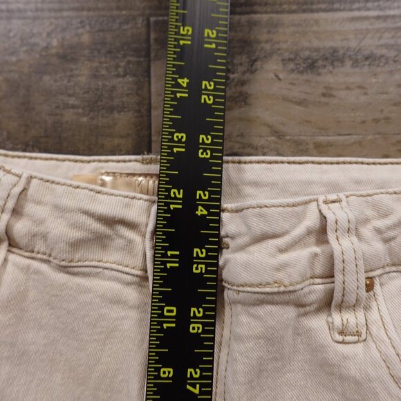 Kut from the Kloth jeans Christine Straight Leg women's 10 cream - Picture 7 of 15